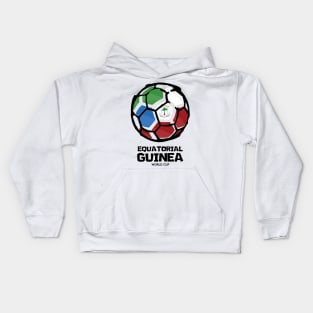 Equatorial Guinea Football Country Flag Kids Hoodie